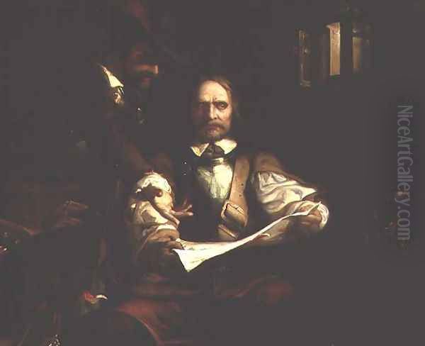 The Fatal Letter of Charles I Oil Painting by Henry James Townsend