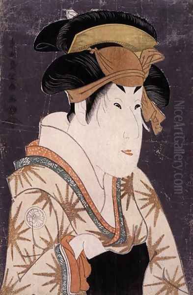 Segawa Kikunojo III 1751-1810 in the role of Oshizu Oil Painting by Sharaku Toshusai