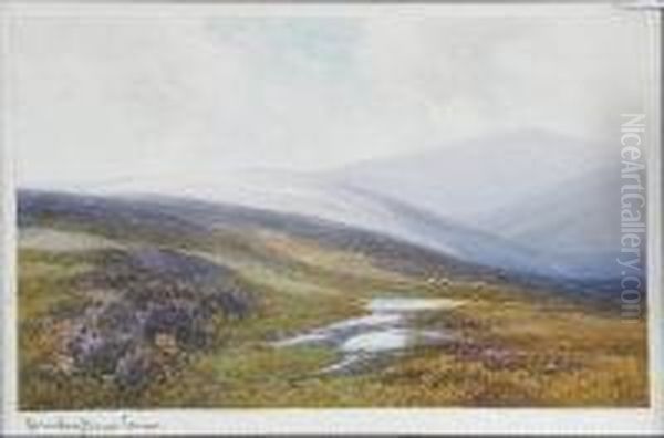 Moorland Oil Painting by Frederick John Widgery