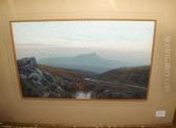 Moorland Scene Oil Painting by Frederick John Widgery