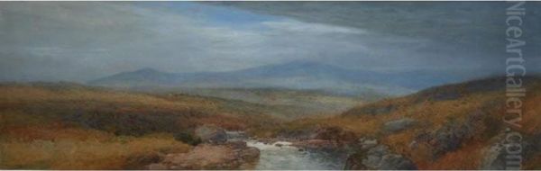 Moorland Scene Oil Painting by Frederick John Widgery