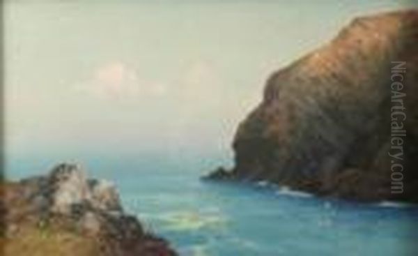 At Tintagel Oil Painting by Frederick John Widgery