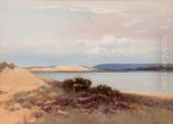 West Country Bay Oil Painting by Frederick John Widgery