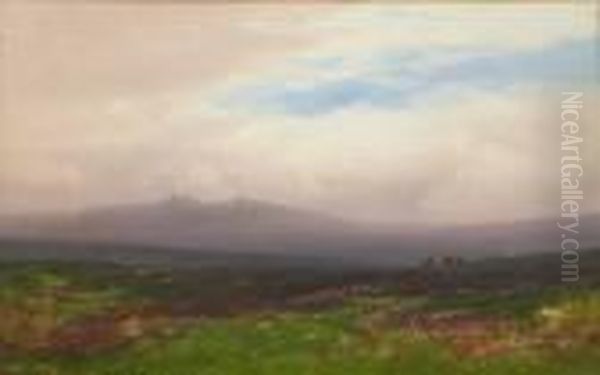 Dartmoor Oil Painting by Frederick John Widgery