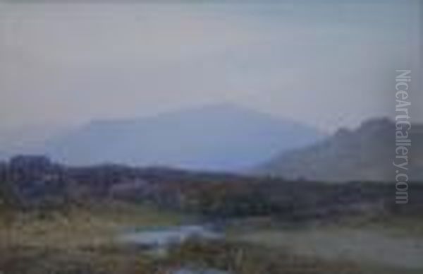 A Pool In The Hills Signed Oil Painting by Frederick John Widgery