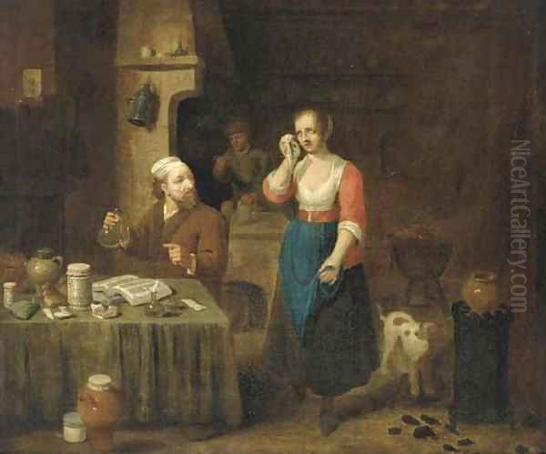 An apothecary's surgery Oil Painting by David The Younger Teniers