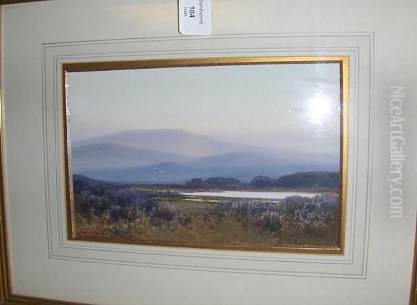 Lake In The Hills Oil Painting by Frederick John Widgery