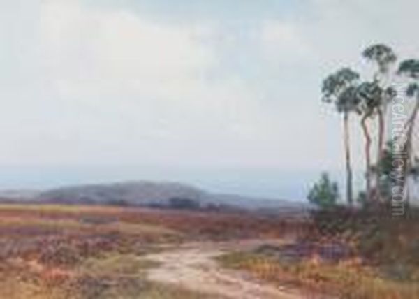 Woodbury Common, East Devon Oil Painting by Frederick John Widgery