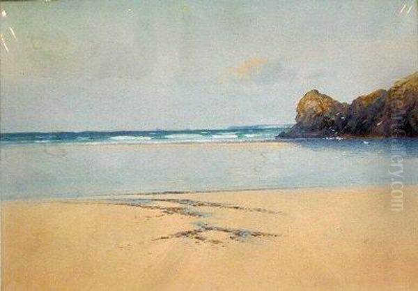 Cornish Beach. Oil Painting by Frederick John Widgery