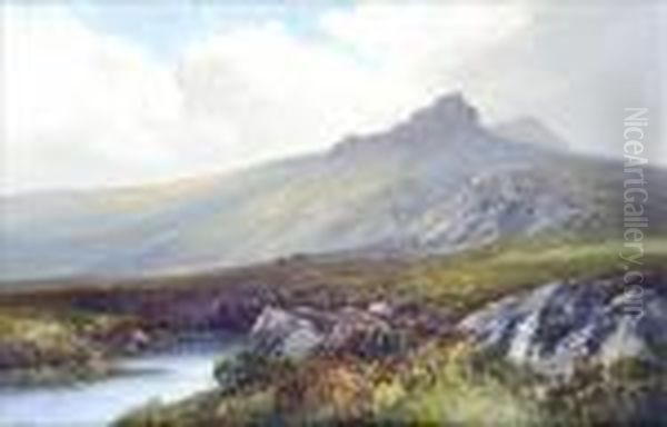 Haytor,dartmoor, Devon Oil Painting by Frederick John Widgery