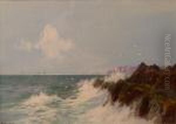 Berryhead, Torbay Oil Painting by Frederick John Widgery