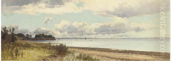 Near Lympstone Oil Painting by Frederick John Widgery