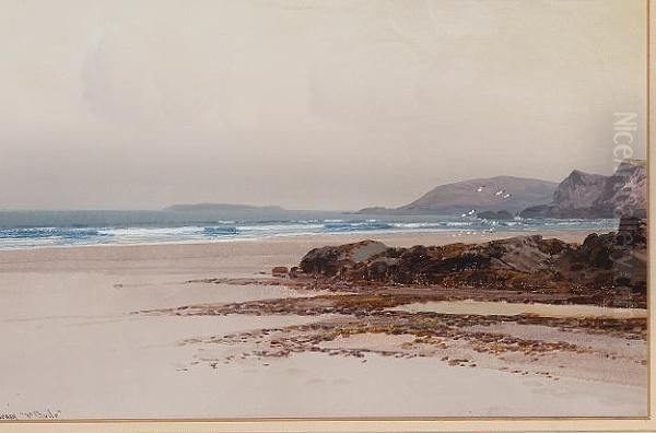 Near Bude Oil Painting by Frederick John Widgery