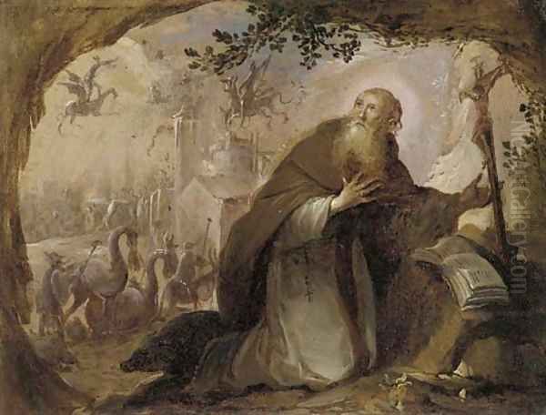 The Temptation of Saint Anthony 3 Oil Painting by David The Younger Teniers