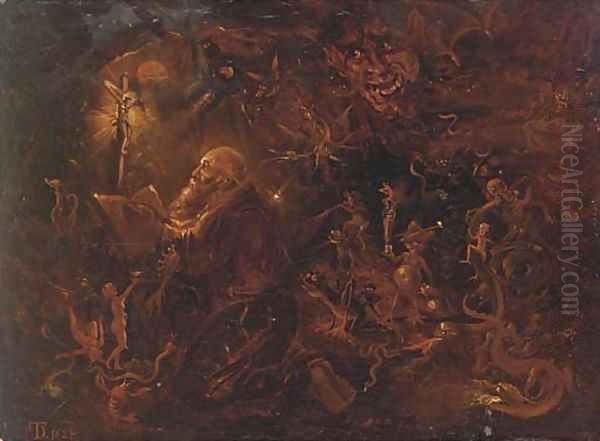 The Temptation of Saint Anthony 4 Oil Painting by David The Younger Teniers