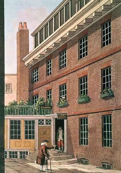 Dr Johnson and his servant, Francis at Bolt Court, Fleet Street, 1801 Oil Painting by Charles F. Tomkins