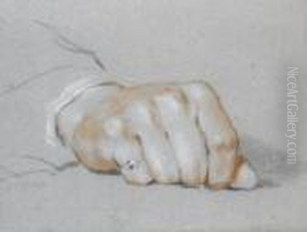 Study Of A Gentleman's Right Hand Oil Painting by Sir David Wilkie