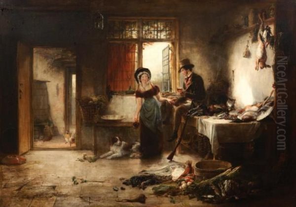 Le Repos Du Chasseur Oil Painting by Sir David Wilkie