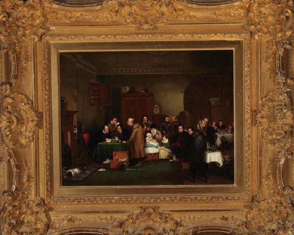 Rent Day Oil Painting by Sir David Wilkie