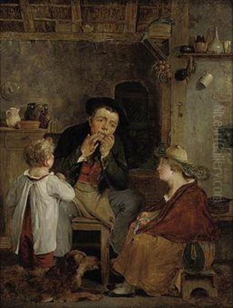 The Jew's Harp Oil Painting by Sir David Wilkie