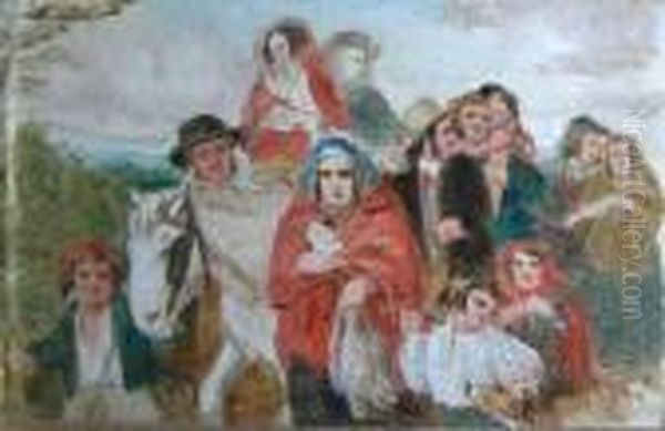 Travellers Oil Painting by Sir David Wilkie