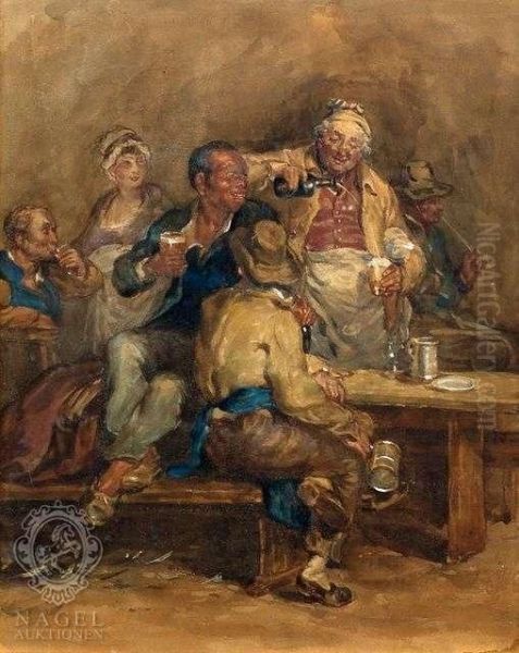 In Ahostelry Oil Painting by Sir David Wilkie