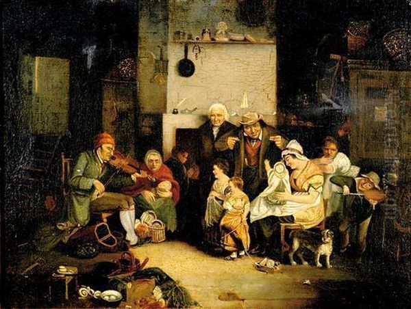 The Blind Oil Painting by Sir David Wilkie