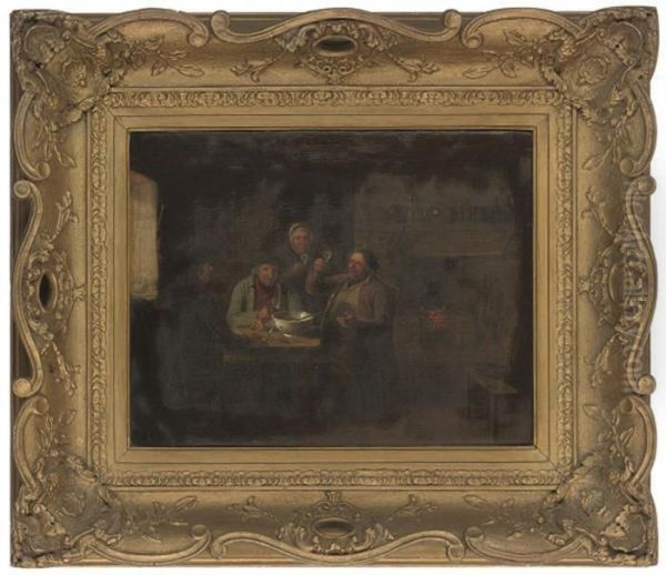 A Toast To Good Health Oil Painting by Sir David Wilkie