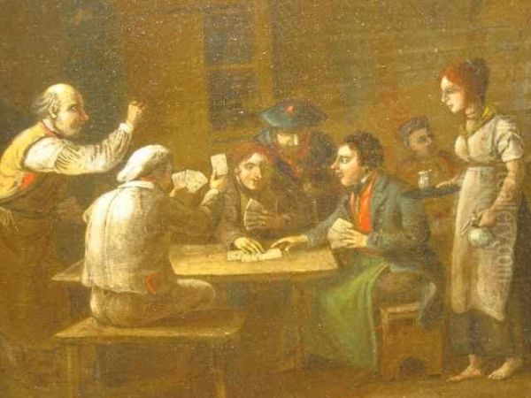 The Card Players Oil Painting by Sir David Wilkie