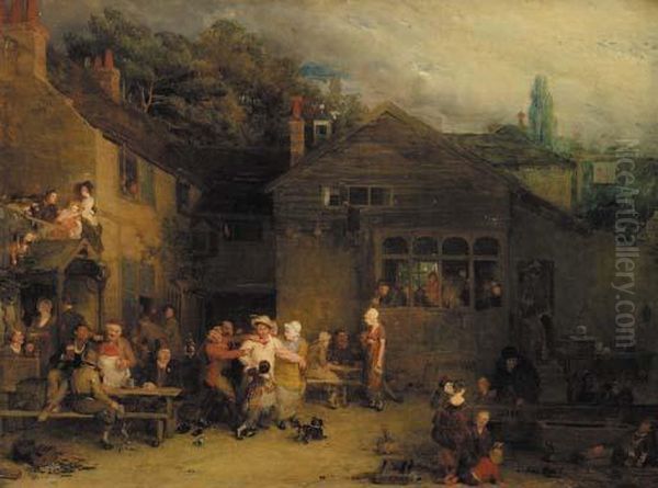 The Village Festival Oil Painting by Sir David Wilkie