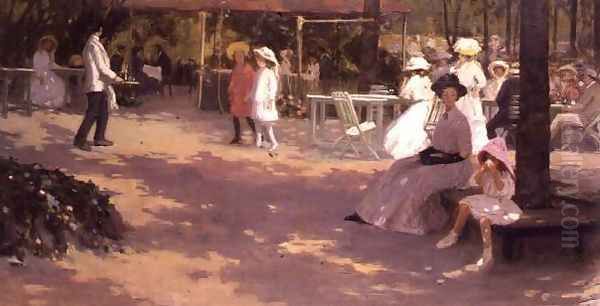 The Luxembourg Gardens Oil Painting by Jesse Trail