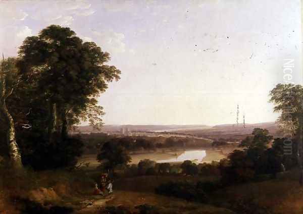 Exeter from Exwick Oil Painting by William Traies