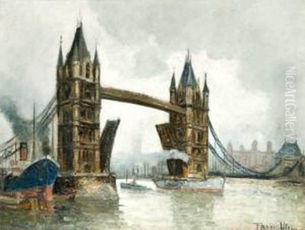 London Bridge Oil Painting by Frank Will