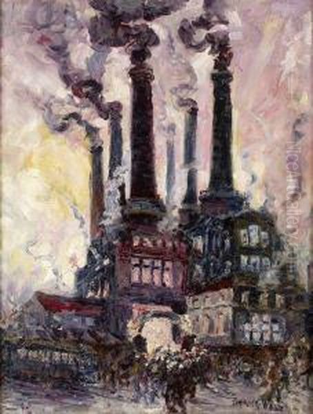 L'usine Oil Painting by Frank Will