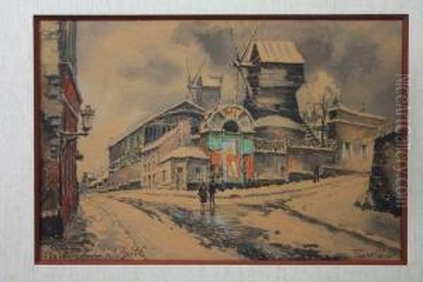 Moulin De La Galette Oil Painting by Frank Will