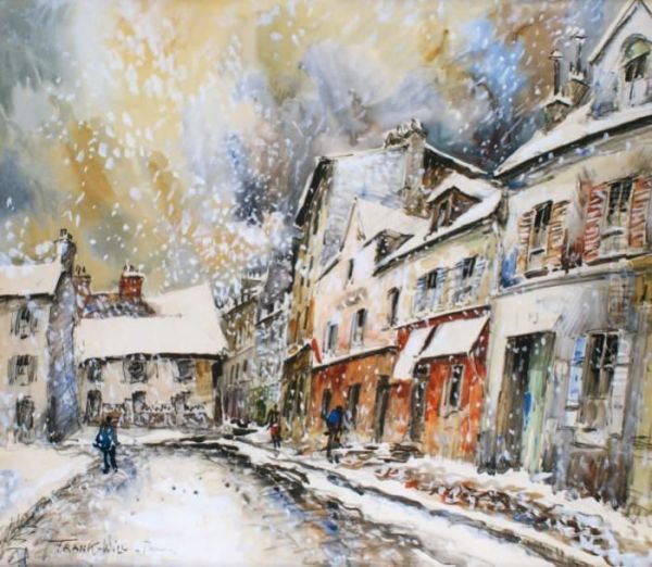 Paris, 
Montmartre Sous La Neige Oil Painting by Frank Will