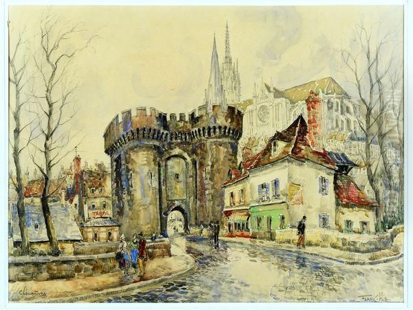 Chartres Oil Painting by Frank Will