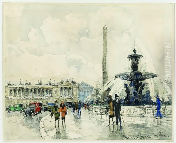 La Place De La Concorde Oil Painting by Frank Will