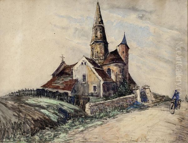 Eglise De Village Oil Painting by Frank Will