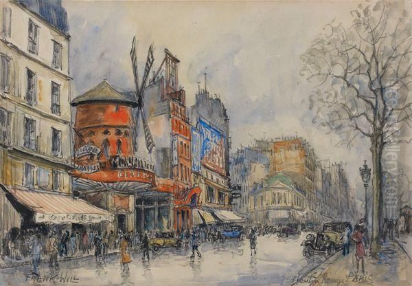 Le Moulin Rouge Oil Painting by Frank Will