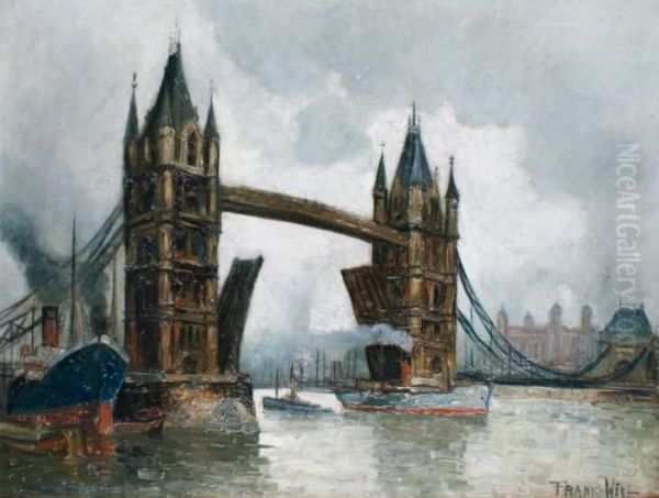 Londres, The Towers Bridge Oil Painting by Frank Will