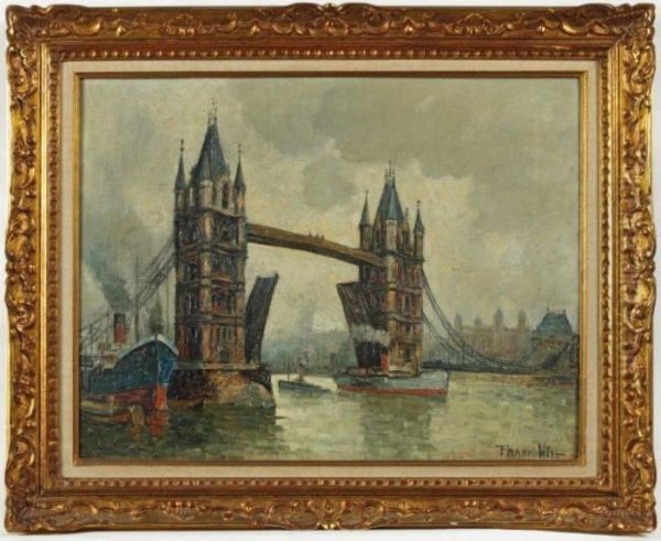 Tower Bridge Oil Painting by Frank Will