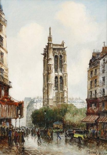 La Tour Saint-jacques Oil Painting by Frank Will