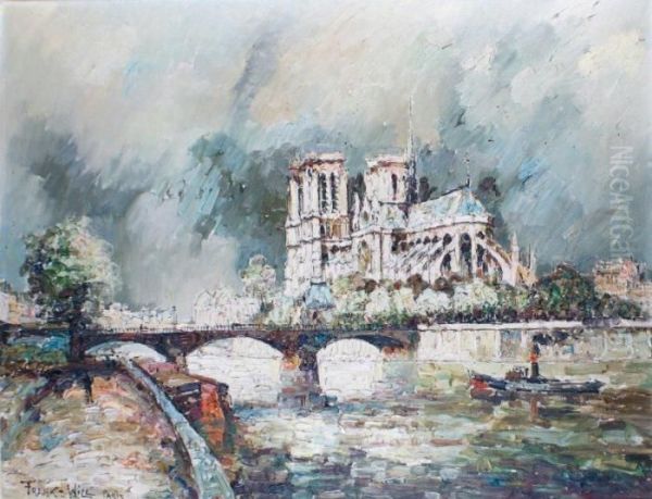 Paris Oil Painting by Frank Will