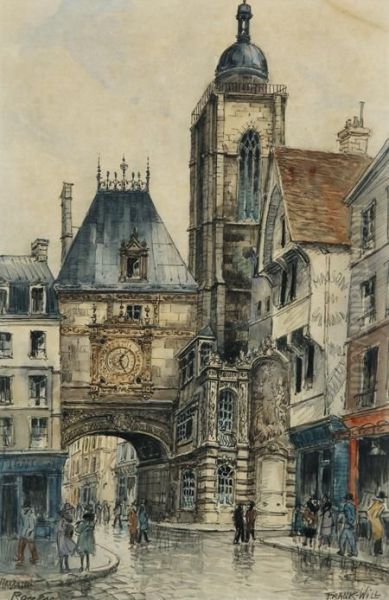 Le Gros Horloge, Rouen Oil Painting by Frank Will