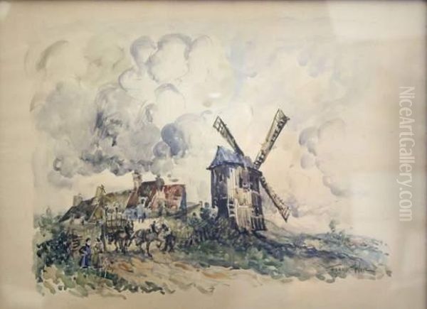 Le Moulin Oil Painting by Frank Will