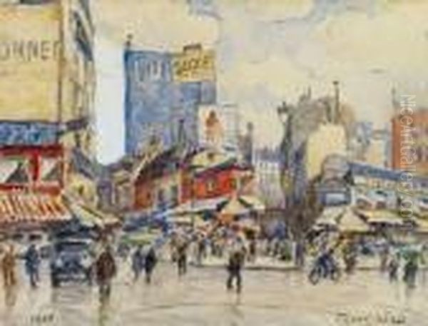 Place Blanche Oil Painting by Frank Will