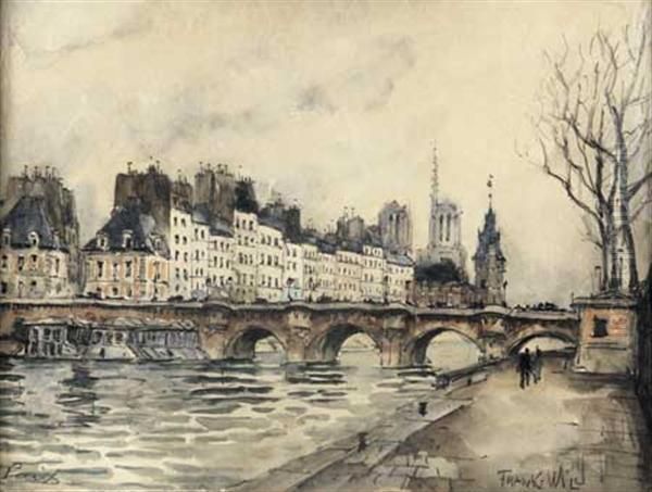 Le Pont Marie Oil Painting by Frank Will