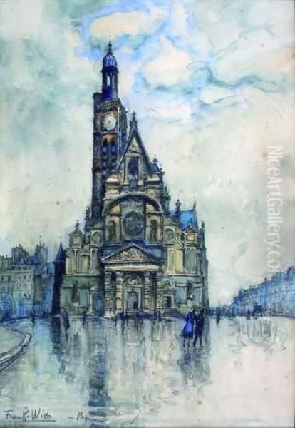 L'eglise Saint-etienne Du Mont Oil Painting by Frank Will