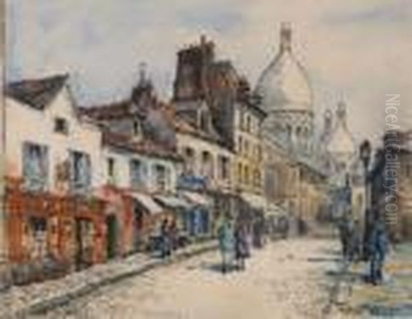 Paris, Montmartre Oil Painting by Frank Will